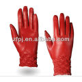 Latex Damen Schaffell Doppel Gesicht Handschuhe